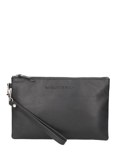 MOMO DESIGN DESIGN Clutch aus Leder Schwarz - Beauty-Case