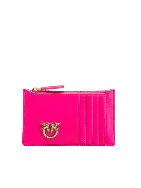 PINKO CLASSIC LOVE BAG Eine einfache Tasche ch-Antikgold Rote Bete - Damentaschen