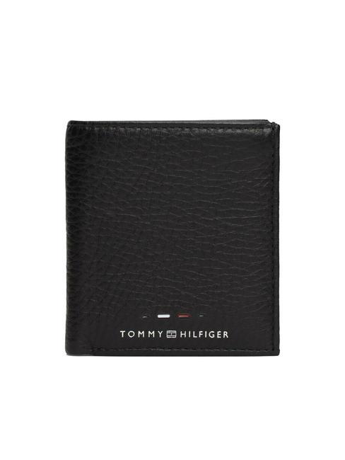 TOMMY HILFIGER PREMIUM LEATHER Bifold-Geldbörse aus Leder Schwarz - Brieftaschen Herren