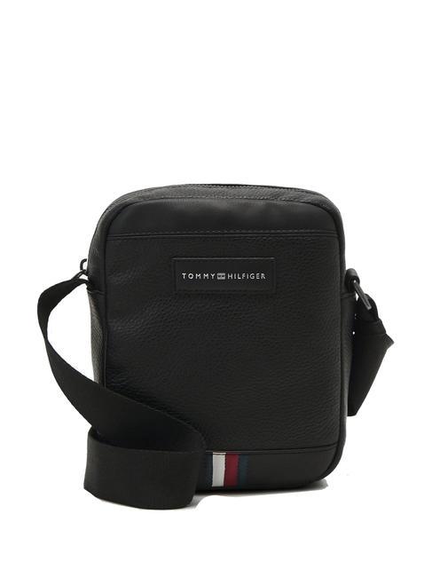 TOMMY HILFIGER BUSINESS PU Mini-Tasche Schwarz - Umhängetaschen Herren