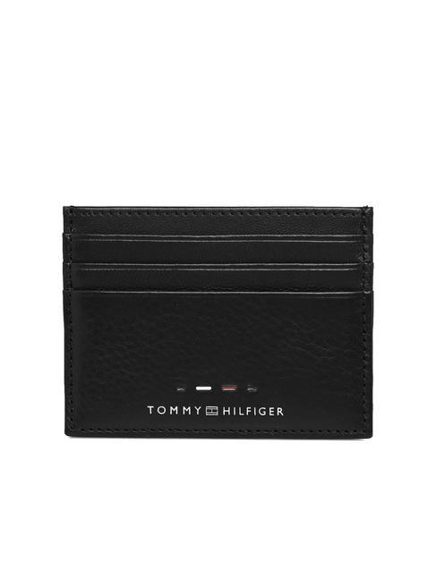 TOMMY HILFIGER PREMIUM LEATHER Kreditkartenetui aus Leder Schwarz - Brieftaschen Herren