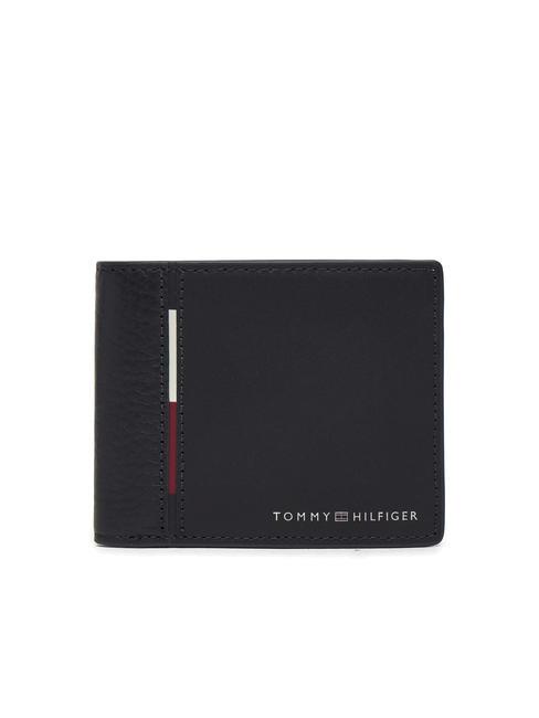 TOMMY HILFIGER CASUAL Mini-Geldbörse aus Leder Raum blau - Brieftaschen Herren