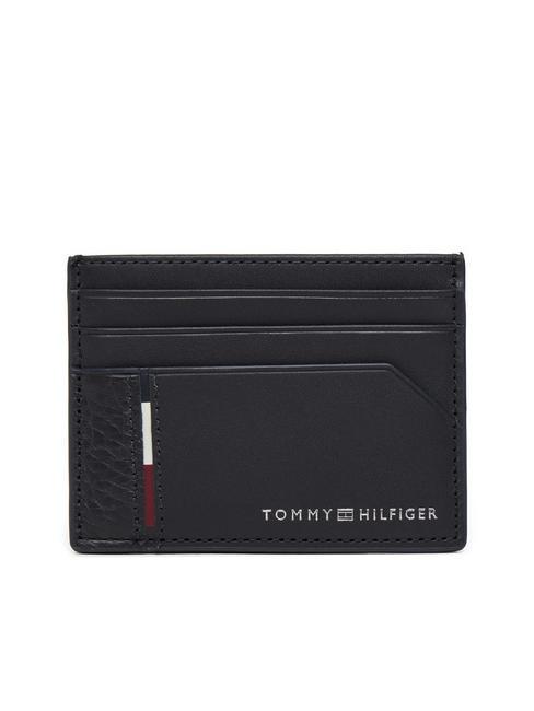 TOMMY HILFIGER CASUAL Kreditkartenetui aus Leder Raum blau - Brieftaschen Herren