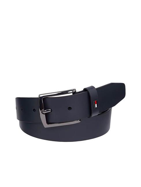 TOMMY HILFIGER DENTON 3.5 Verkürzbarer Ledergürtel Raum blau - Gürtel