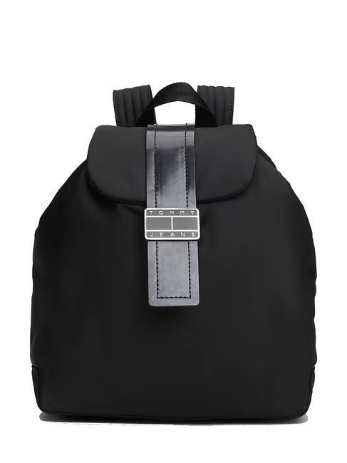 TOMMY HILFIGER TOMMY JEANS STARTDUST Rucksack mit Klappe und Logo Schwarz - Damentaschen