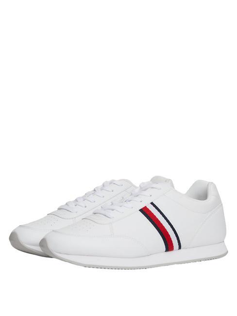 TOMMY HILFIGER RUNNER MIX Niedrige Turnschuhe Weiß - Herrenschuhe