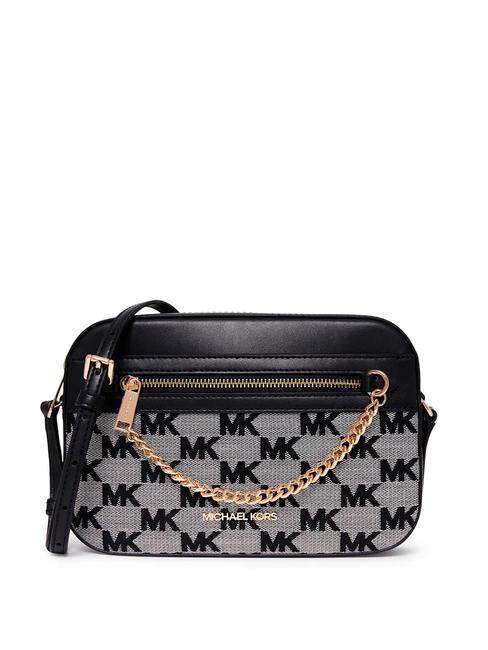 MICHAEL KORS JET SET LOGO Jacquard-Umhängetasche Schwarz - Damentaschen