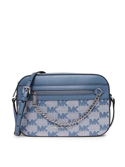 MICHAEL KORS JET SET LOGO Jacquard-Umhängetasche Denim - Damentaschen