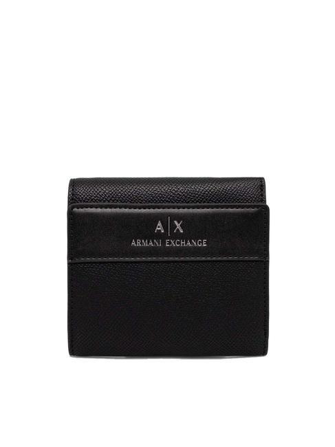 ARMANI EXCHANGE A|X Mini Kleine Geldbörse Schwarz - Brieftaschen Damen