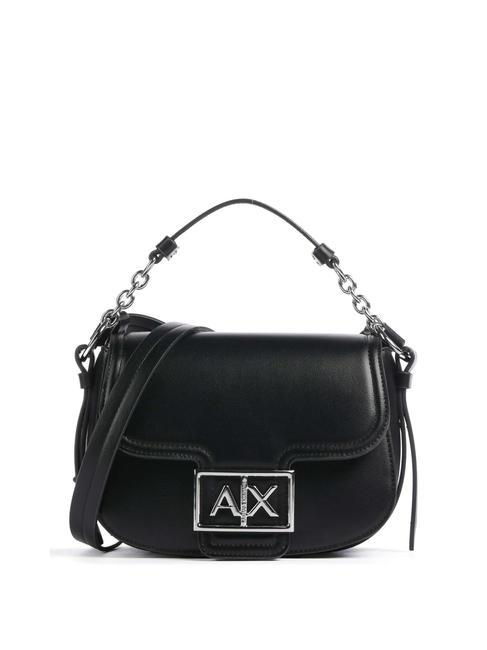 ARMANI EXCHANGE A|X BUCKLE Mini-Rundtasche mit Schultergurt Schwarz - Damentaschen