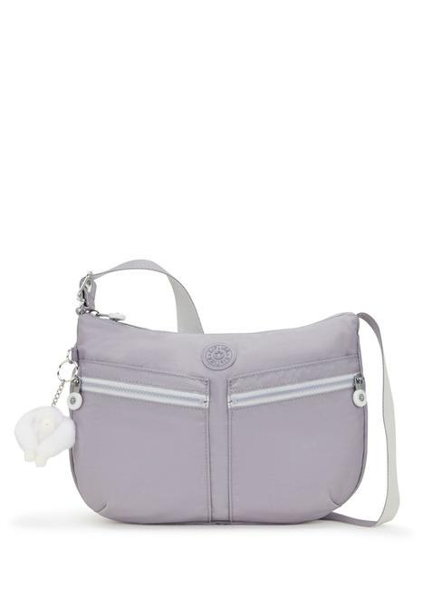 KIPLING IZELLAH M Schultertasche zartes Grau - Damentaschen