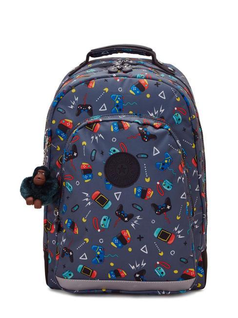 KIPLING CLASS ROOM 15" Laptop-Rucksack Gaming-Grau - Rucksäcke für Schule &amp; Freizeit