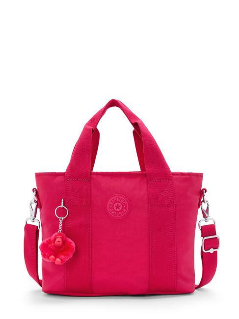 KIPLING MINTA M Mittelgroße Tragetasche mit Schultergurt rosa Konfetti - Damentaschen