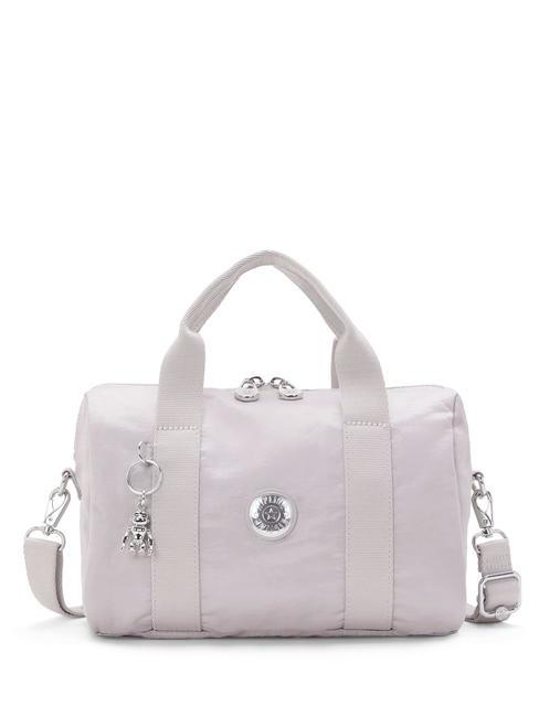 KIPLING BINA M Kofferraumtasche mit Schultergurt glänzt silbern - Damentaschen