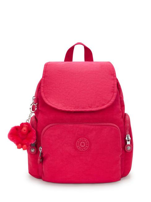 KIPLING CITY ZIP MINI Kleiner Rucksack mit Klappe rosa Konfetti - Damentaschen