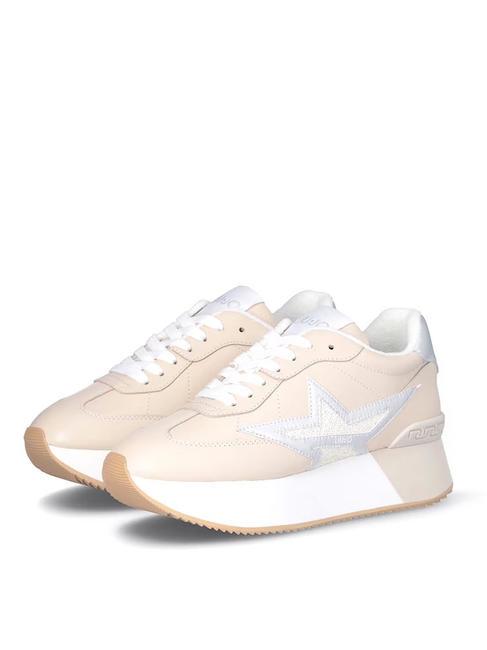 LIUJO DREAMY 03 Plateau-Sneaker Butter/Silber - Damenschuhe