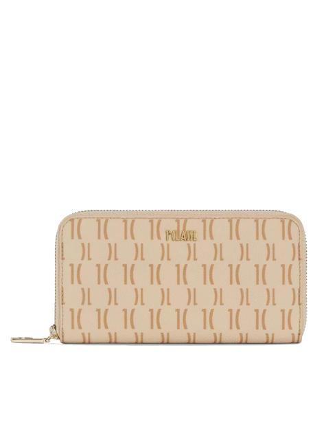 ALVIERO MARTINI PRIMA CLASSE MONOGRAM  Portemonnaie mit umlaufendem Reißverschluss Creme - Brieftaschen Damen