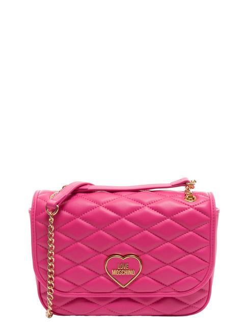 LOVE MOSCHINO ROMANTIC Convertible Schulter-/Umhängetasche Fuchsie - Damentaschen