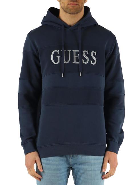 GUESS INSERTED Logo-Sweatshirt mit Kapuze smartblue - Sweatshirts Herren