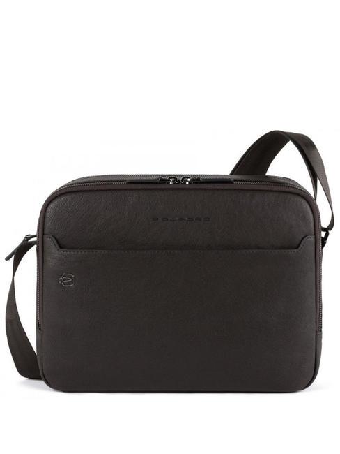 PIQUADRO BLACK SQUARE Ledertasche mit zwei Fächern MORO - Umhängetaschen Herren