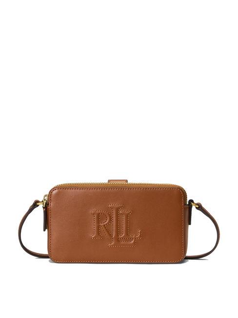 RALPH LAUREN WITLEY Clutch-Geldbörse mit Schultergurt Lauren Tan1 - Damentaschen