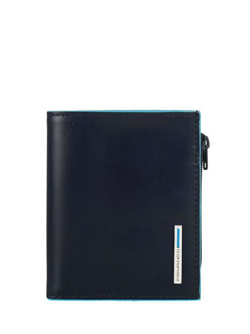 PIQUADRO BLUE SQUARE Geldbörse aus Leder Blau - Brieftaschen Herren