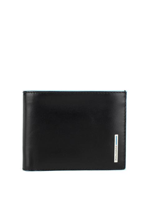 PIQUADRO BLUE SQUARE  Herren-Geldbörse aus Leder Schwarz - Brieftaschen Herren