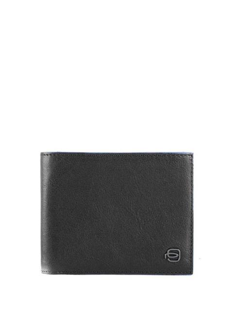 PIQUADRO BLUE SQUARE Herren-Geldbörse aus Leder Schwarz - Brieftaschen Herren