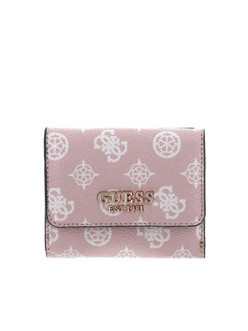 GUESS LAUREL Mittlere Geldbörse hellrosa Logo - Brieftaschen Damen