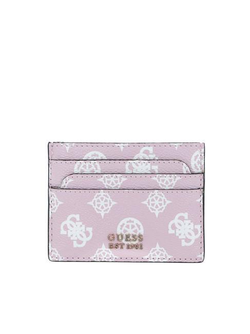 GUESS LAUREL Flacher Kartenhalter blassrosa Logo - Brieftaschen Damen