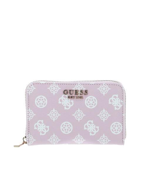 GUESS LAUREL Damen-Geldbörse blassrosa Logo - Brieftaschen Damen