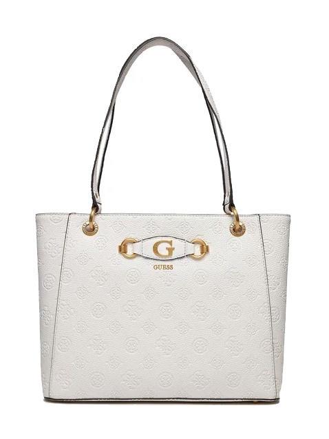 GUESS IZZY PEONY Schulter-Shopper Stein-Logo - Damentaschen