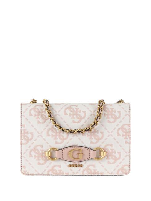 GUESS IZZY Tasche mit Schulterklappe Staubiges Rosenlogo - Damentaschen