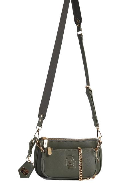 GAUDÌ CARRIE Tasche mit abnehmbarer Clutch MILITÄR - Damentaschen