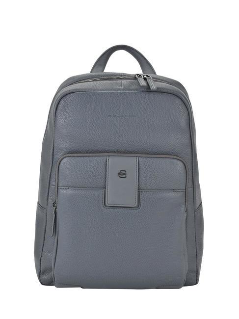 PIQUADRO ILI Lederrucksack, 14 "PC-Halterung grau - PC-Rucksäcke