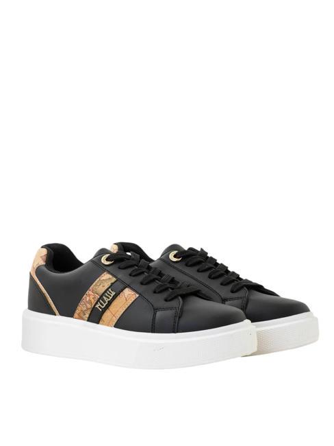 ALVIERO MARTINI PRIMA CLASSE GEO METALLIC LOGO Plateau-Sneaker Schwarz - Damenschuhe