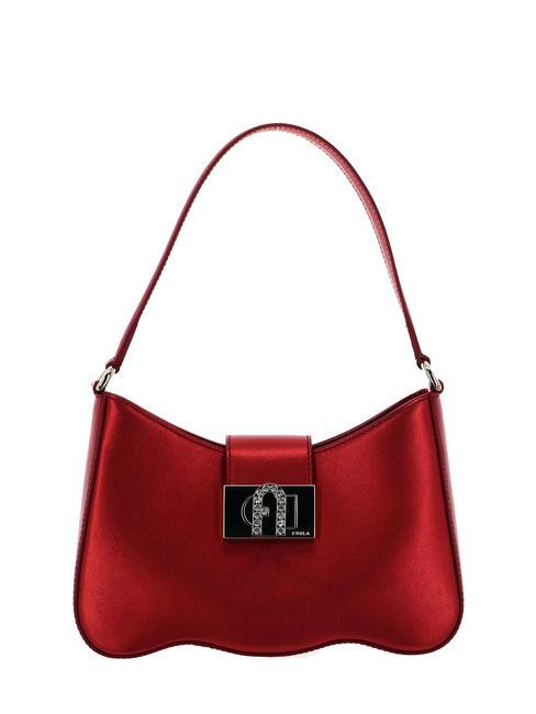 FURLA 1927 Kleine Tasche aus Metallic-Leder Venezianisches Rot - Damentaschen