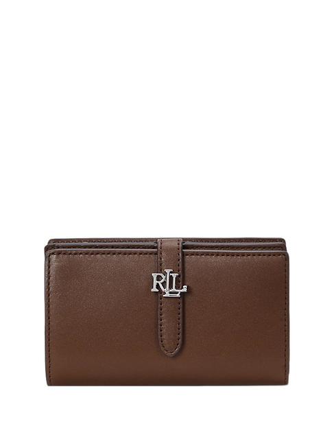 RALPH LAUREN CONTINENTAL Ledergeldbörse dunkles Mahagoni - Brieftaschen Damen