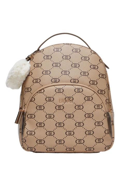 LIUJO MANHATTAN Logo Rucksack helles Taubengrau - Damentaschen