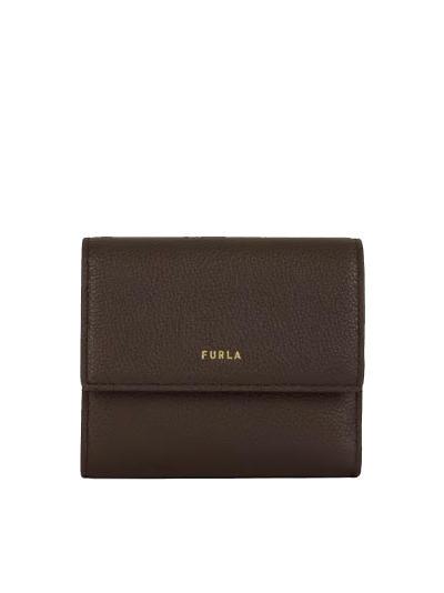 FURLA GOCCIA Mittelgroße Brieftasche aus Leder Schokolade - Brieftaschen Damen