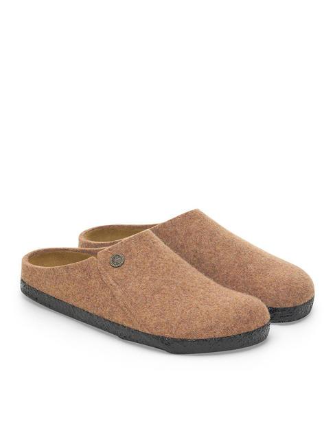 BIRKENSTOCK ZERMATT Sabot-Slipper aus Wollfilz Melange-Toffee - Schuhe Unisex