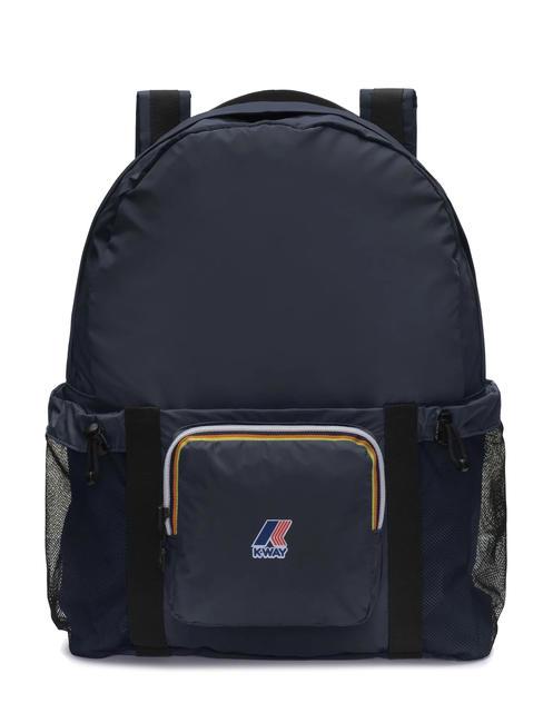 KWAY LE VRAI 3.0 MICHEL Faltbarer Nylonrucksack blaue Tiefe - Rucksäcke für Schule &amp; Freizeit