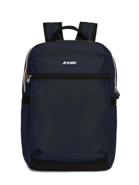 KWAY LAON Nylonrucksack blaue Tiefe - Rucksäcke für Schule &amp; Freizeit