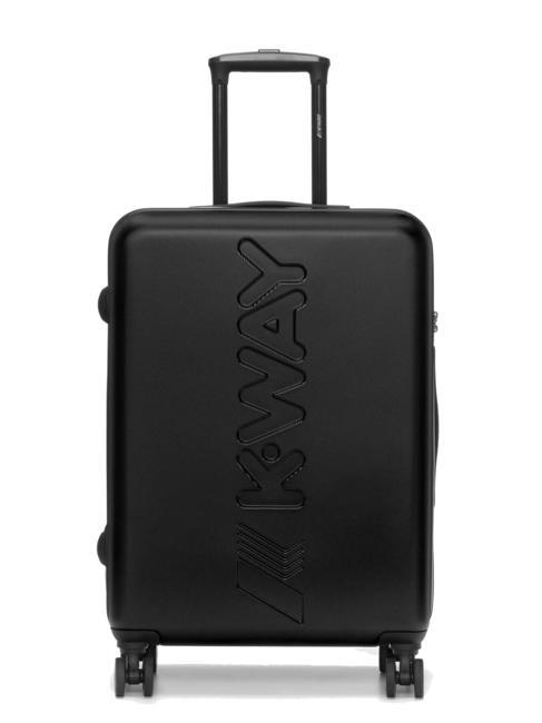 KWAY MAXILOGO Mittelgroßer Trolley Schwarz rein/Blau md Kobalt - Harte Trolleys