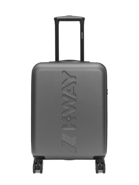 KWAY MAXILOGO Mittelgroßer Trolley metallisches Grau - Harte Trolleys