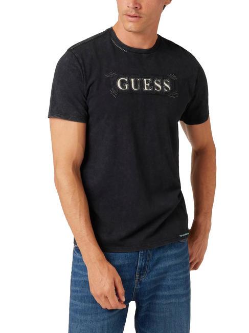 GUESS APPLIQUE Baumwoll-T-Shirt jetbla - Herren-T-Shirts