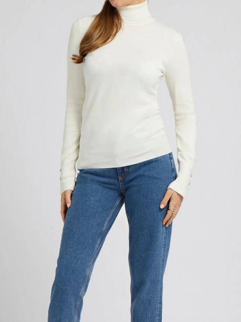 GUESS PAULE Rollkragenpulli cremwhi - Damenpullover