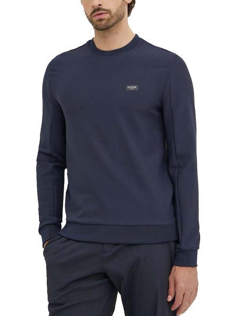 GUESS TECH Sweatshirt mit Rundhalsausschnitt aus technischem Stoff smartblue - Sweatshirts Herren