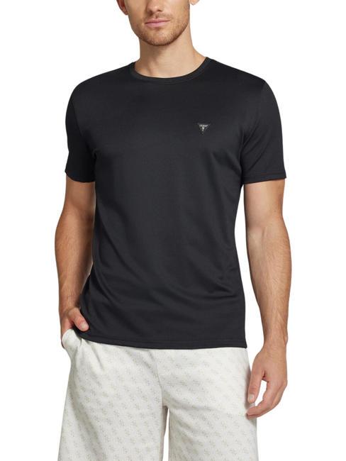 GUESS TECH Stretch-T-Shirt mit normaler Passform jetbla - Herren-T-Shirts