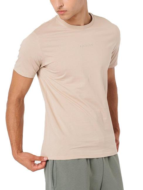 GUESS PIMA Baumwoll-T-Shirt mit gesticktem Logo Nomade a105 - Herren-T-Shirts